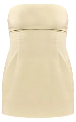 Sage Woven Split Hem Longline Bandeau