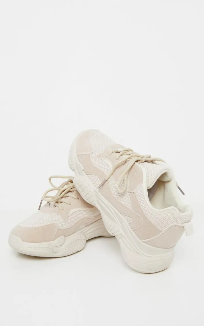 Sand Bubble Sole Lace Up Sneakers