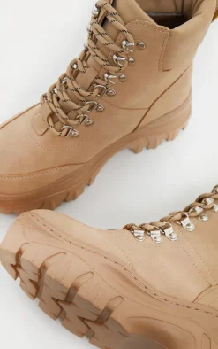 Sand Flatform Chunky Combat Boot Sneakers