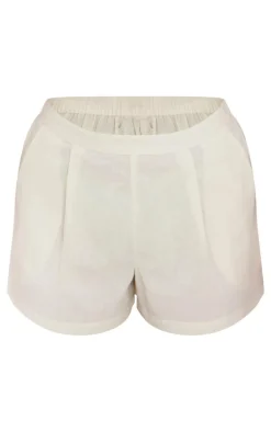 Sand Linen Look Oversized Floaty Shorts