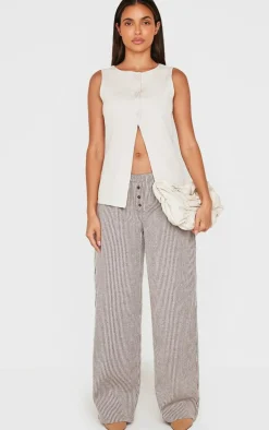 Sand Longline Split Hem Vest