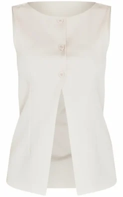 Sand Longline Split Hem Vest