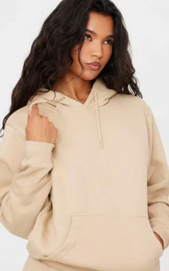 Sand Oversized Fit Sweat Hoodie