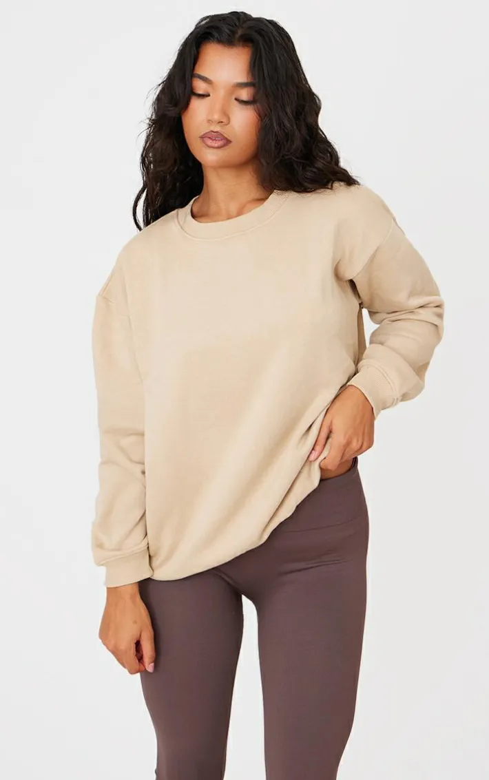 Sand Oversized Fit Sweatshirt
