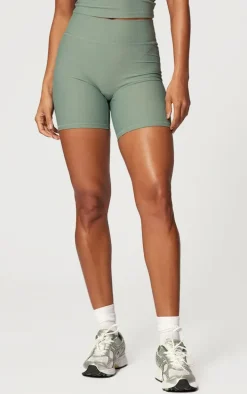 Sea Green Active Rib Gym Shorts