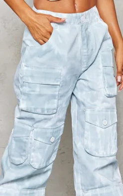 Sea Green Vintage Wash Twill Extreme Oversized Cargo's