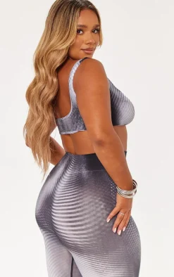 Shape Black Body Print Bralet