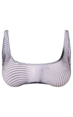 Shape Black Body Print Bralet