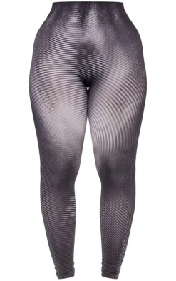 Shape Black Body Print High Waist Leggings