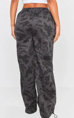 Shape Black Camo Toggle Detail Cargo Pants