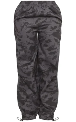 Shape Black Camo Toggle Detail Cargo Pants