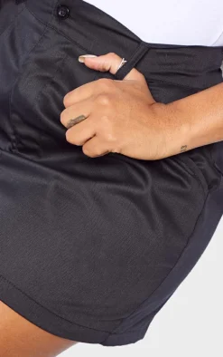Shape Black Cargo Pocket Detail Mini Skirt