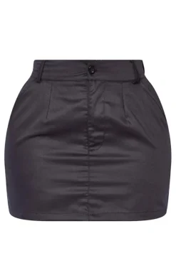 Shape Black Cargo Pocket Detail Mini Skirt