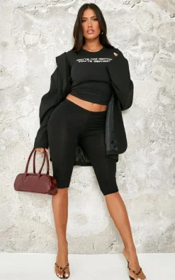 Shape Black Demure Graphic Baby Tee