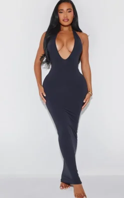 Shape Black Halter Neck Sculpt Dress