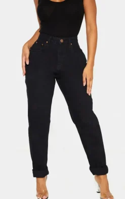 Shape Black High Waisted Mom Jeans
