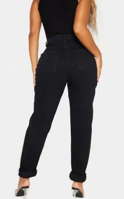 Shape Black High Waisted Mom Jeans