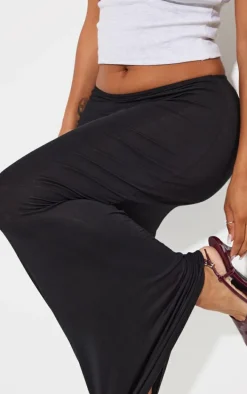 Shape Black Jersey Low Waist Maxi Skirt