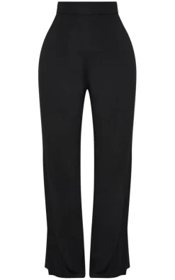 Shape Black Jersey Wide Leg Pants