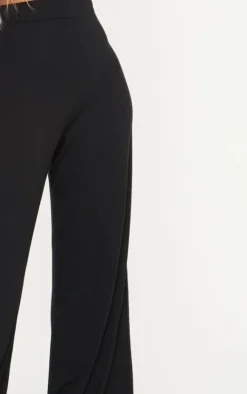 Shape Black Jersey Wide Leg Pants