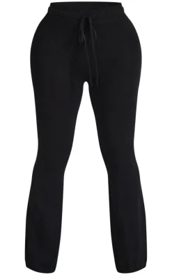 Shape Black Knitted Flare Pants