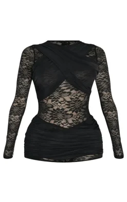 Shape Black Lace Romper