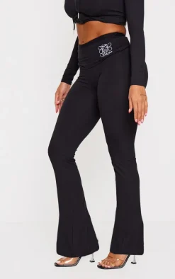 Shape Black Logo Flared Pants
