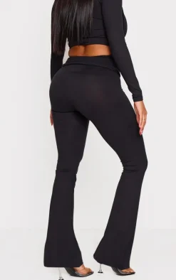Shape Black Logo Flared Pants
