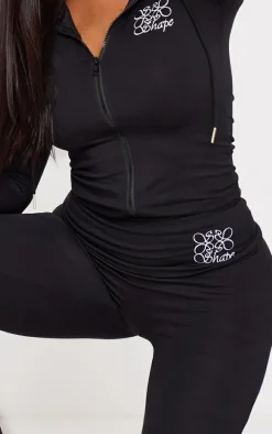 Shape Black Logo Flared Pants