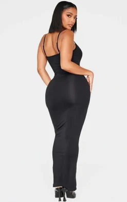 Shape Black Logo Seamless Maxi Dress
