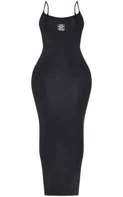 Shape Black Logo Seamless Maxi Dress