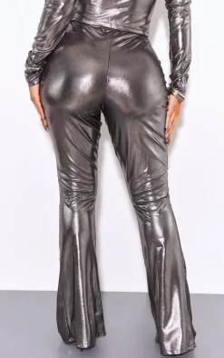 Shape Black Metallic Flare Pants