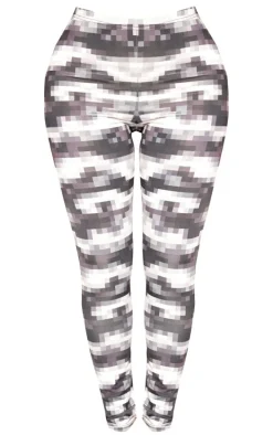 Shape Black Pixel Camo Slinky Leggings