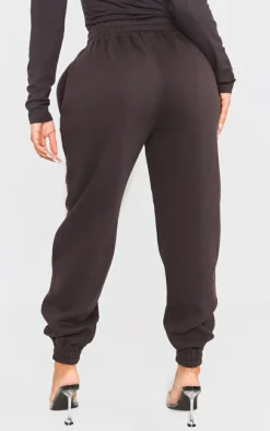 Shape Black Pocket High Waist Cuffed Sweatpants