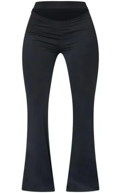 Shape Black Sculpt Cut Out Waist Flared Pants