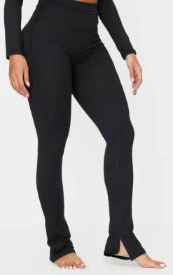Shape Black Sculpt High Waisted Side Split Leggings