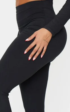 Shape Black Sculpt High Waisted Side Split Leggings