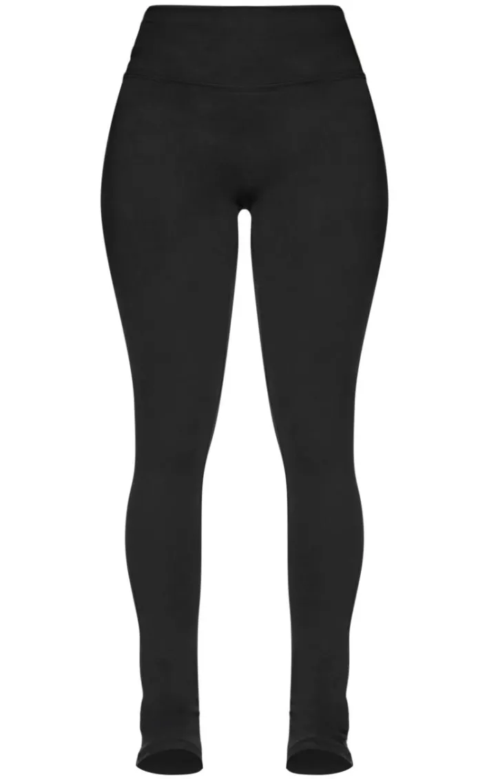Shape Black Sculpt High Waisted Side Split Leggings