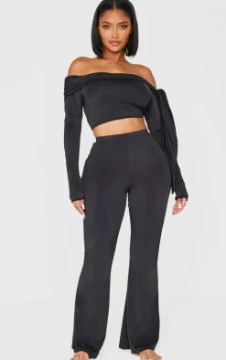 Shape Black Sculpt High Waisted Flared Pants