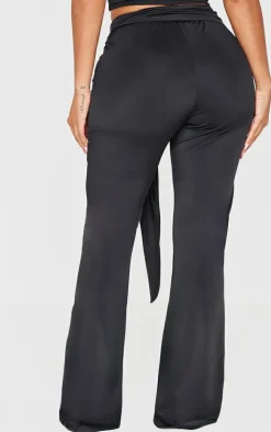 Shape Black Sculpt Wrap Waist Flared Pants