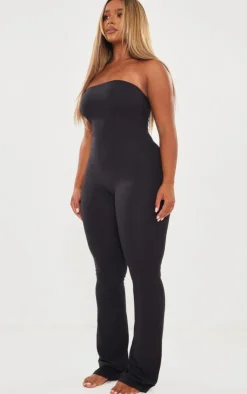 Shape Black Sculpted Bandeau Jumpsuit