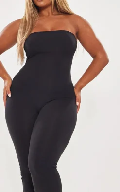 Shape Black Sculpted Bandeau Jumpsuit