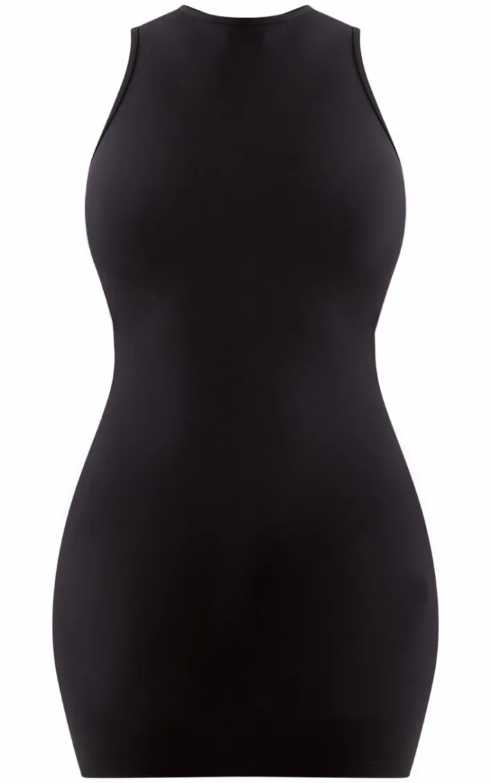 Shape Black Sculpted Open Back Bodycon Dress