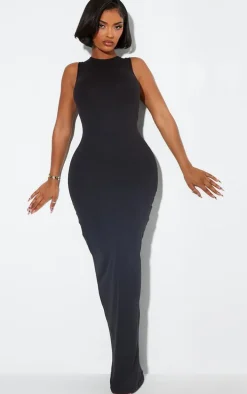 Shape Black Sculpted Racer Maxi Dress