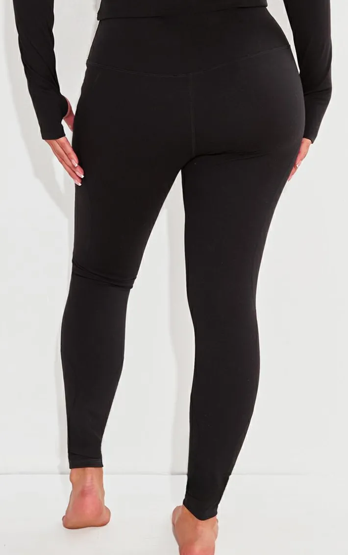Shape Black Sculpted Seam Detail High Waist Leggings