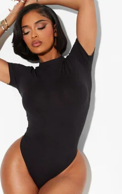 Shape Black Sculpted Short Sleeve Bodysuit