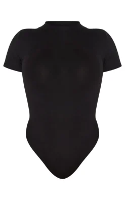 Shape Black Sculpted Short Sleeve Bodysuit