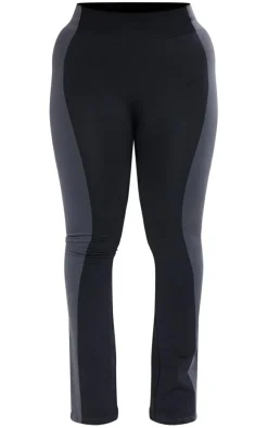 Shape Black Seamless Contrast High Waist Leggings