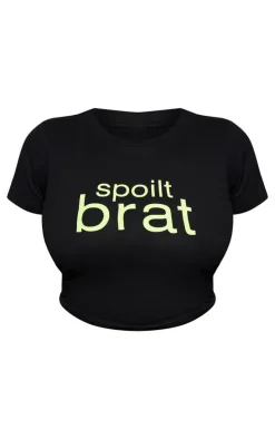 Shape Black Spoilt Brat Tshirt