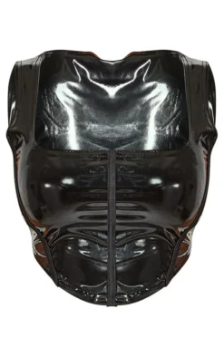 Shape Black Square Neck Vinyl Corset